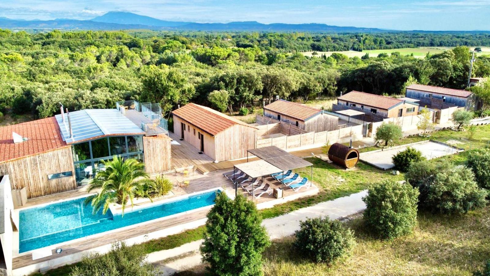 Nuiki Lodges - Chambres D'Hotes Montségur-sur-Lauzon Exteriör bild